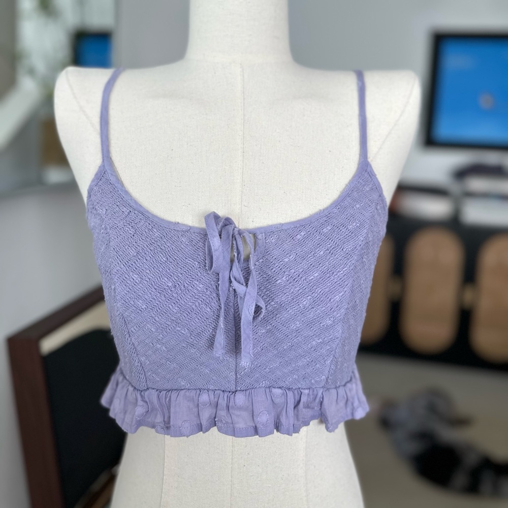 Urban Outfitters • Lilac Janae Ruffle Cami XS